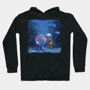 Cute fairy with fantasy fish Hoodie